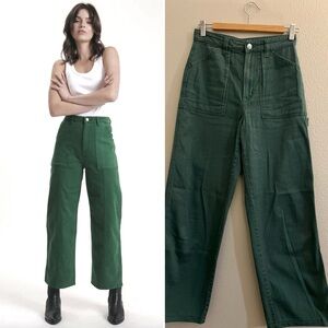 H&M Carpenter/Work Pants, green, 4